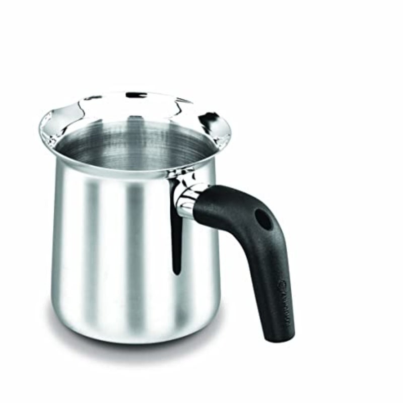 Orbit Milk Pan 1.0 L for kitchen use, stainless steel, silver, ergonomic handle and precise temperature control - Image 1