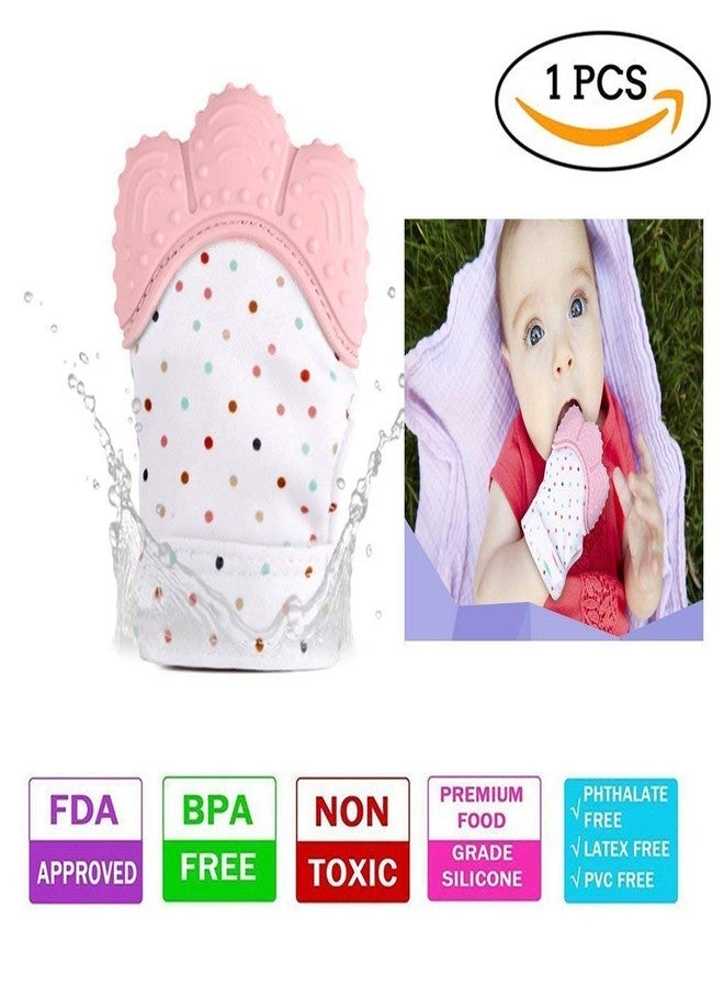 Atipriya Mitten, Soft Food-Grade Silicone Teether Mitten Glove Handy Teething Mit Toy for Self-Soothing, BPA-Free, for 3�12 Months Infants, Pack of 1, Multicolor - Image 5
