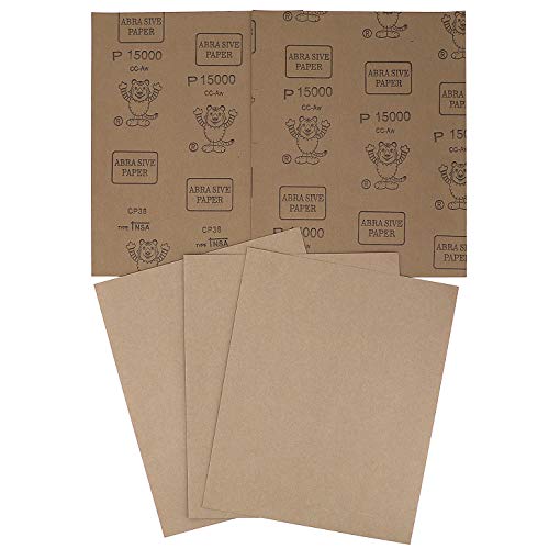 ADVcer 9x11 inch 5 Sheets Sandpaper, Wet or Dry 15000 High Grit Extra Fine Sand Paper, Silicon Carbide Waterproof Abrasive Pads for Automotive Sanding, Wood Turing Finishing, Metal Furniture Polishing - Image 3