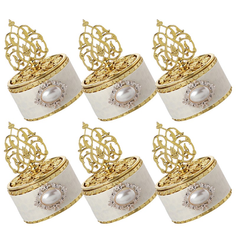 6pcs صناديق صغيرة علاج رائعتين على الطراز الأوروبي الحاويات الحزب لصالح صناديق الحفلات التعبئة - Image 3
