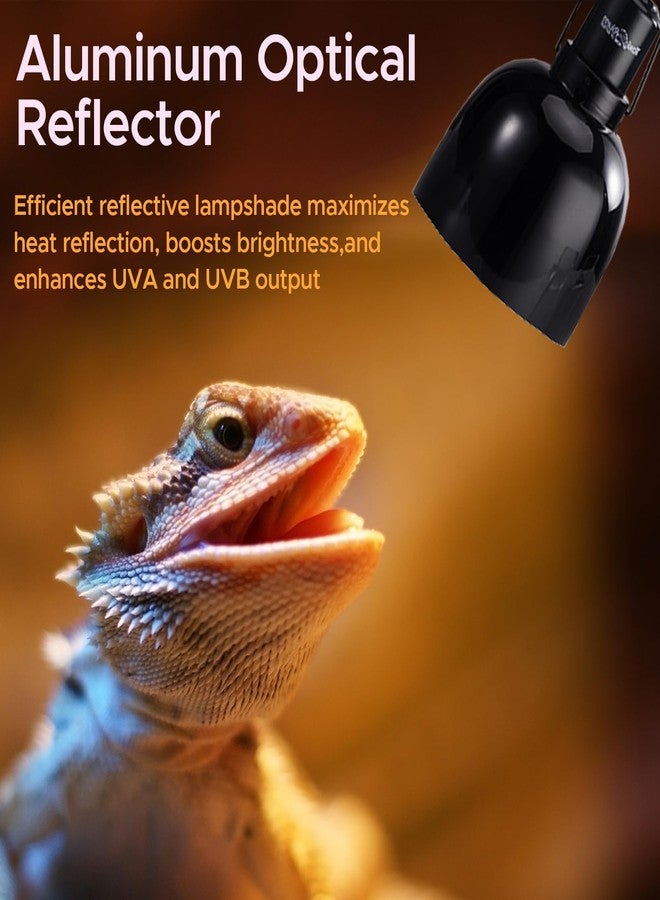 ToxiRium Reptile Light Fixture, 2-Pack 5.5-Inch Deep Dome Lamp Caps with Optical Reflection Cover, Heat-Resistant Design for Reptile Enclosures, Terrariums, and Amphibian Habitats - Image 2