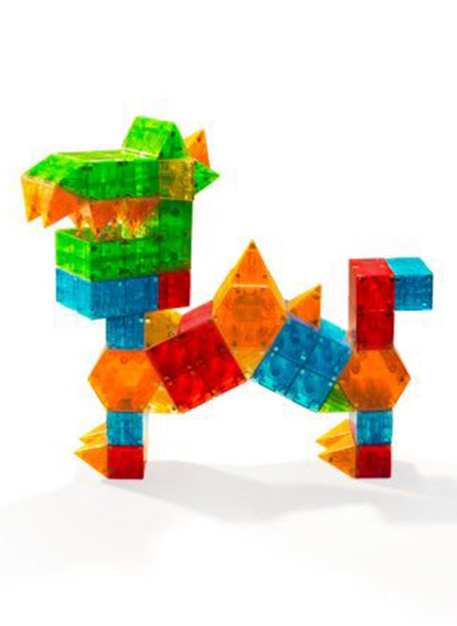 MAGNA-TILES - Magna-qubix® 85-piece Set, Multi Colour, Original 3d Magnetic Building Tiles, For Kids Ages 3+ - Image 1