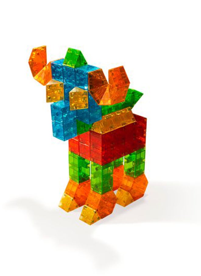 MAGNA-TILES - Magna-qubix® 85-piece Set, Multi Colour, Original 3d Magnetic Building Tiles, For Kids Ages 3+ - Image 1