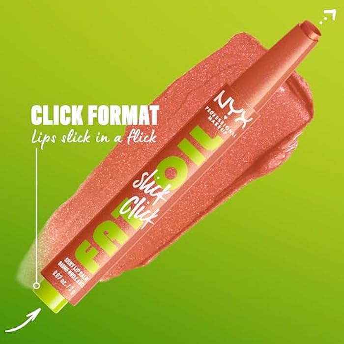 NYX PROFESSIONAL MAKEUP FAT OIL SLICK CLICK SHINY LIP BALM - HITS DIFFERENT - Image 4