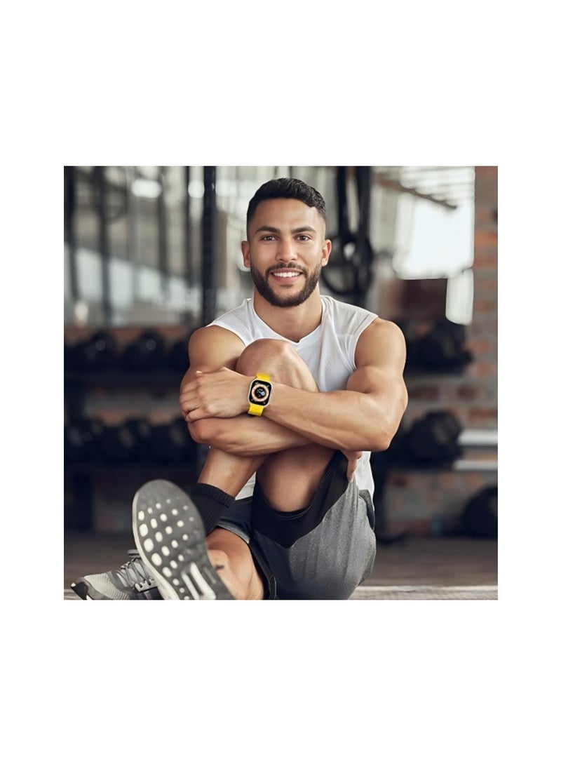 adhomax New T900 Ultra Smart Watch, Elegant Design 2.09", Infinite Display, NFC, Fitness Tracker, Heart Rate, Oxygen Monitor, Calls, Wireless Charging, Works With IOS and android for men, women - Image 5