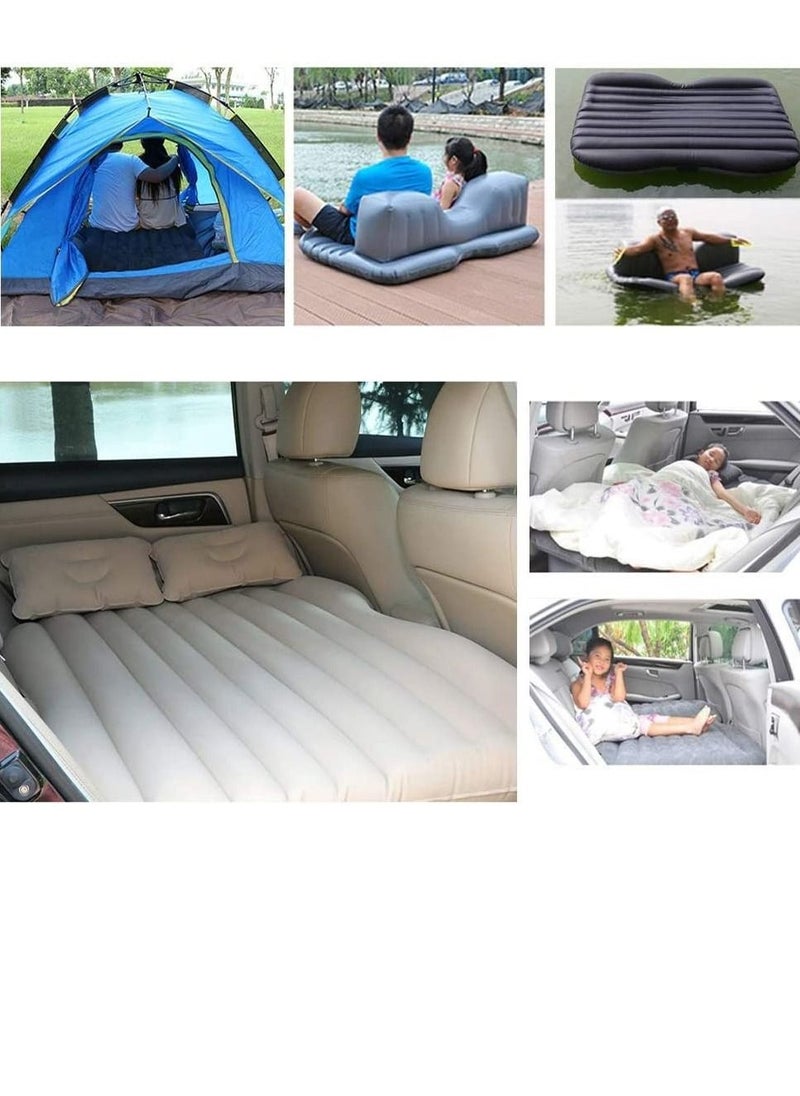 Blue Sky Car Travel Bed 138 * 85 * 45Cm Suv Air Mattresses Car Inflatable Travel Bed For Camping Children Rear Double Adjustable Sleeping Pad Airbed Seat Cover  - Image 4