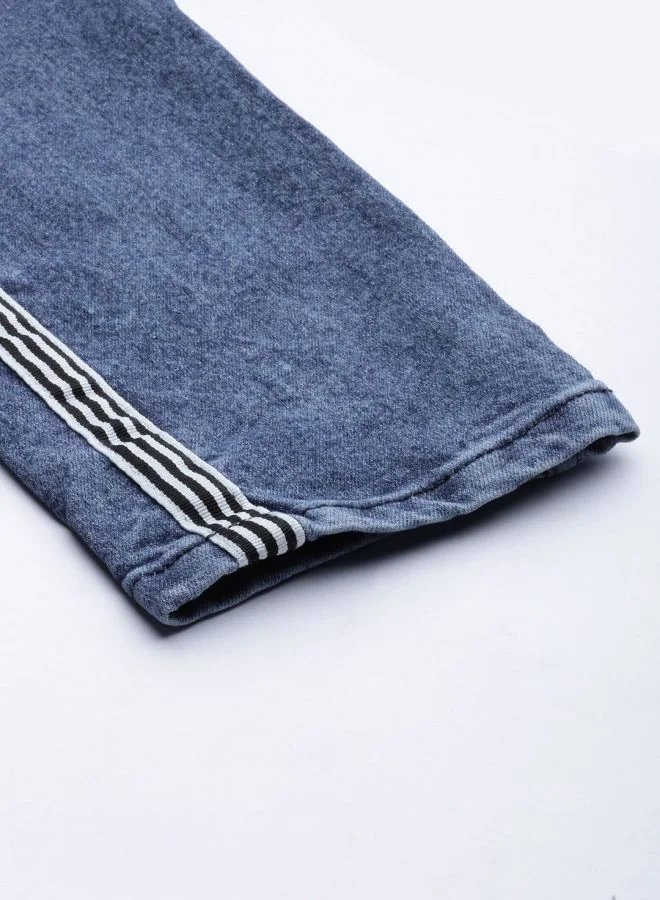 The Indian Garage Co Men Slim Fit Solid Mid-Rise Stretchable Jeans