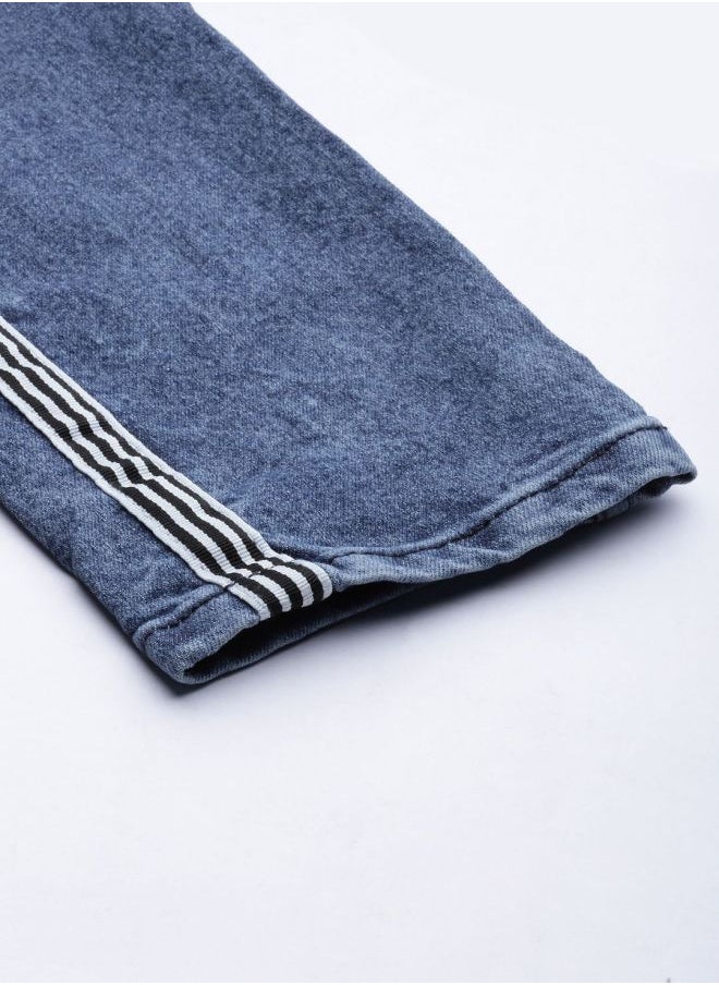 The Indian Garage Co Men Slim Fit Solid Mid-Rise Stretchable Jeans  - Image 5