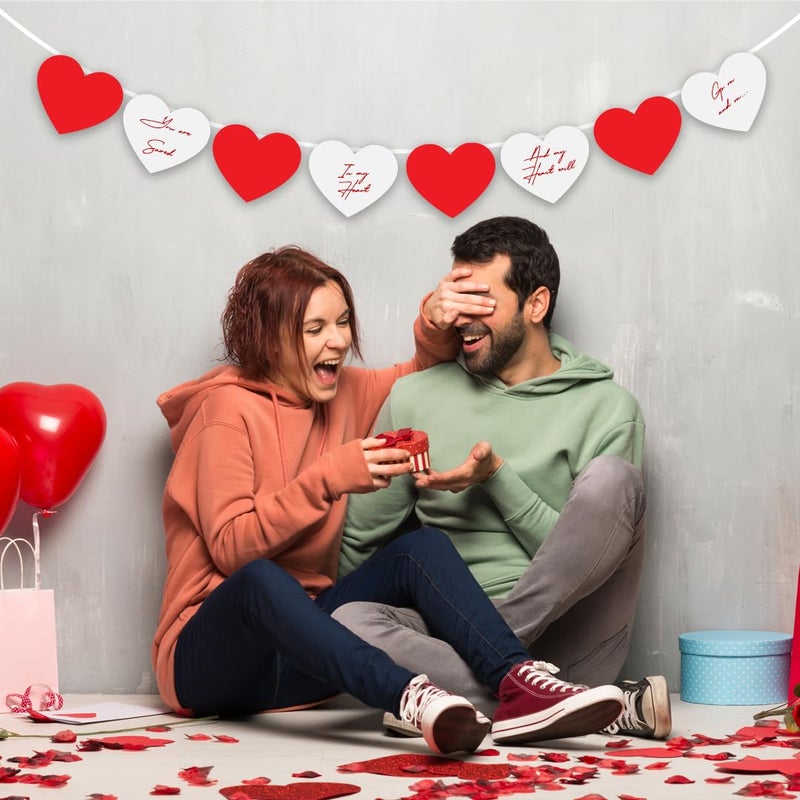Festiko® 200 Pcs Red Heart Cutouts, Valentine’s Day Heart Decorations, Heart Shape Cutouts - Image 4