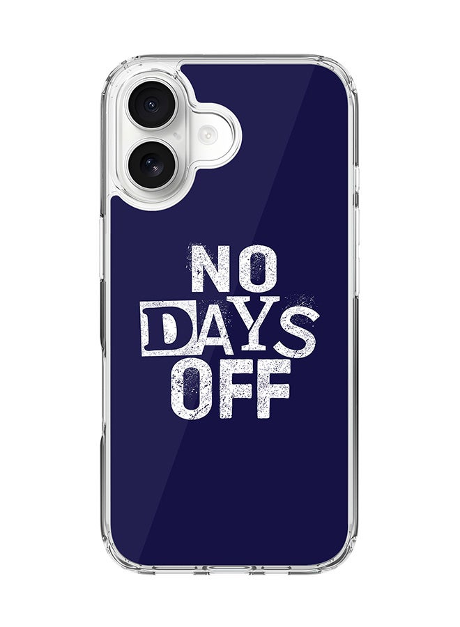 Stylizedd Classic Clear MagSafe Case for iPhone 17 , Hybrid Soft Case Flexible Edges Anti Drop TPU PC Gel Thin Transparent Cover [ Designed for iPhone 17 ] - No days off