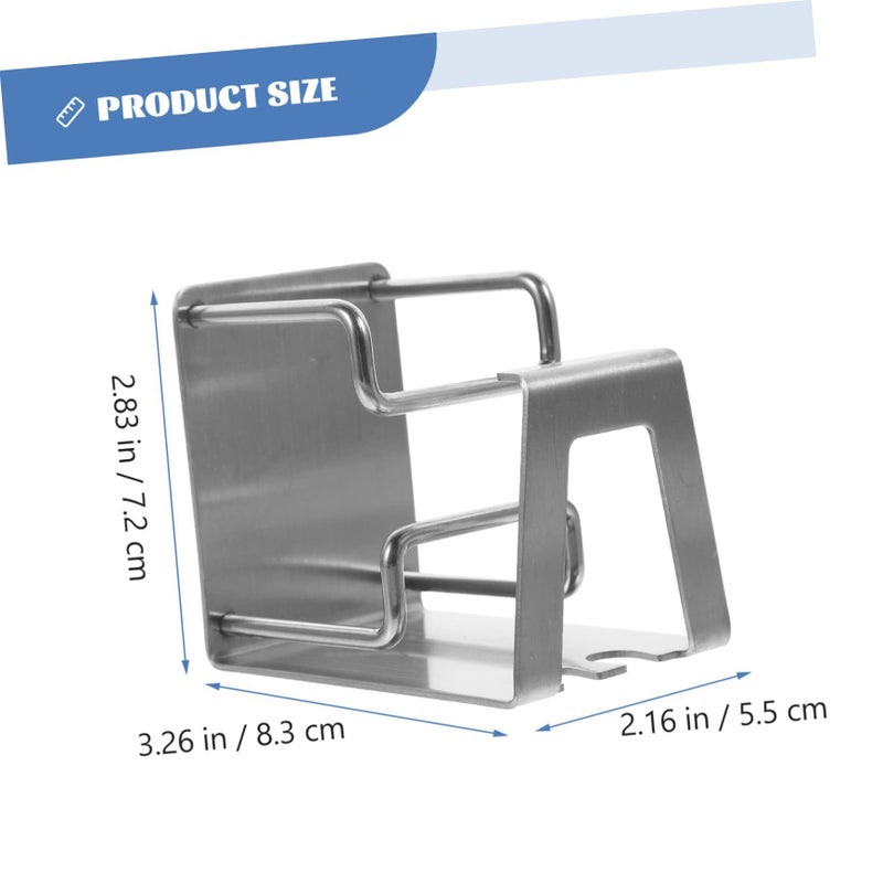 Stainless Steel Toothbrush Holder Wall Mount Organizer With Nail Rinsing Cup Bathroom Rack Easy Install - Image 3
