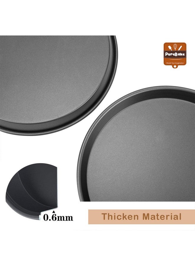 PureBake مجموعة بيور باك المتميزة المعتمدة من SGS لخبز الكعك - مجموعة 4 قطع تشمل قالب كعكة دائري، قالب خبز، صينية بيتزا وصينية مافن - مناسبة للميكروويف والفرن العادي وآمنة في غسالة الصحون - Image 5