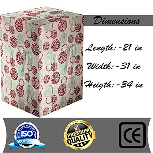 KANUSHI Industries® 100% Waterproof & Dustproof Top Load Semi Automatic Washing Machine Cover (Suitable for 6 Kg, 6.5 kg, 7 kg, 7.5 kg)(WASMAC-NW-NEW-11-SEMI) - Image 4