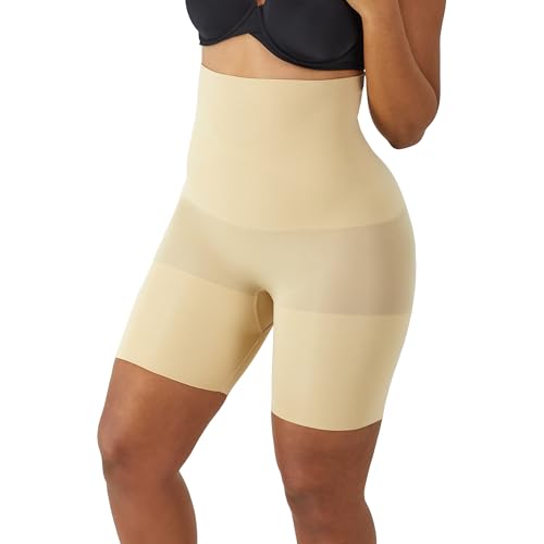 Maidenform womens Waist Slimmer thigh shapewear, Latte Lift, Small US - Image 2