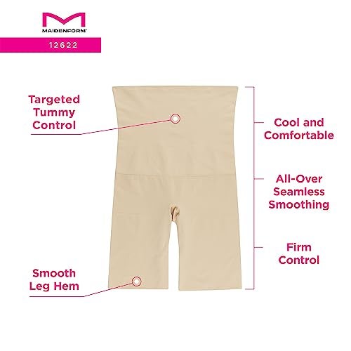 Maidenform womens Waist Slimmer thigh shapewear, Latte Lift, Small US - Image 5