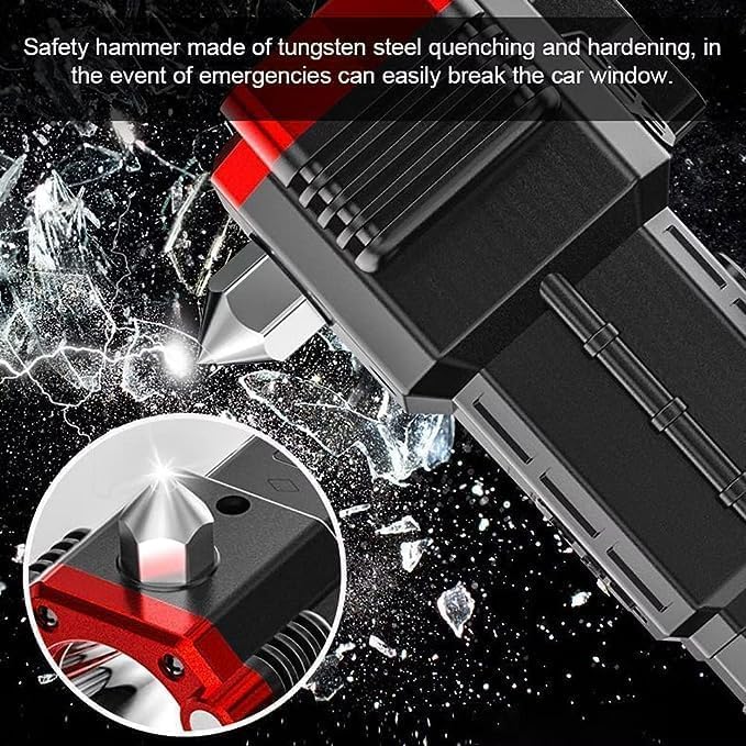 Fayby Powerful LED Flashlight USB Rechargeable Waterproof Torch Lantern Builtin Battery for Camping Emergency Indoor Outdoor Multicolor - Image 3