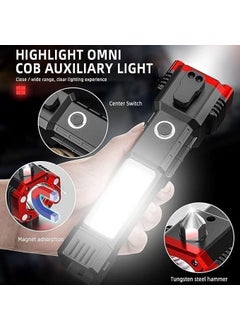 FAYBY Fayby Powerful LED Flashlight USB Rechargeable Waterproof Torch Lantern Builtin Battery for Camping Emergency Indoor Outdoor Multicolor  - Image 2