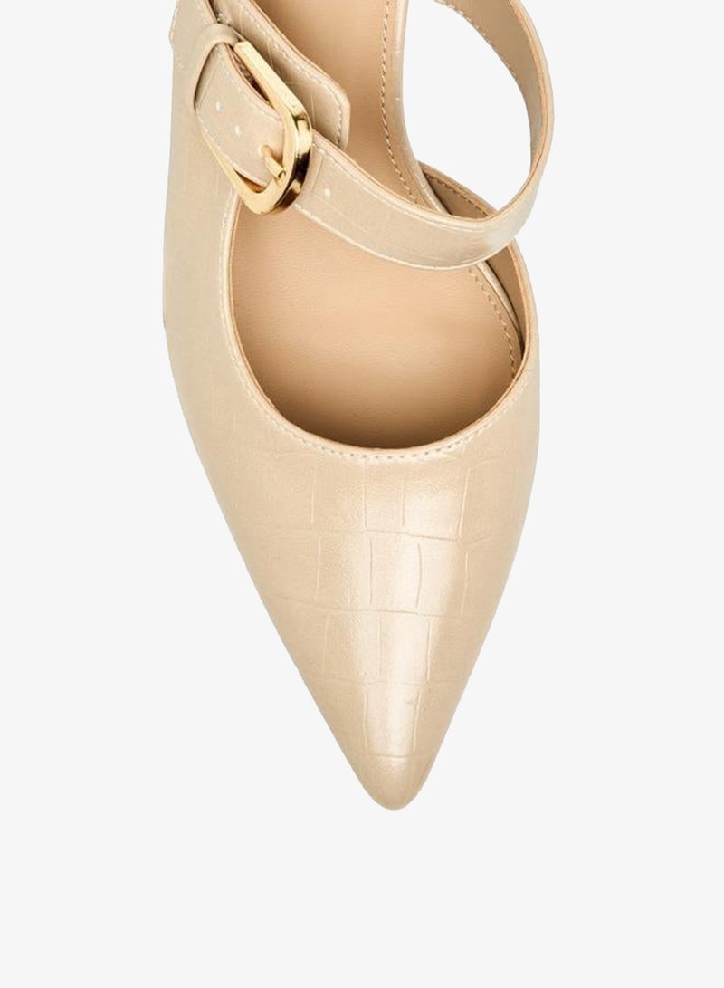 فلورا بيلا من شو إكسبرس صنادل نسائية بكعب واسع مزينة بإبزيم - Image 4