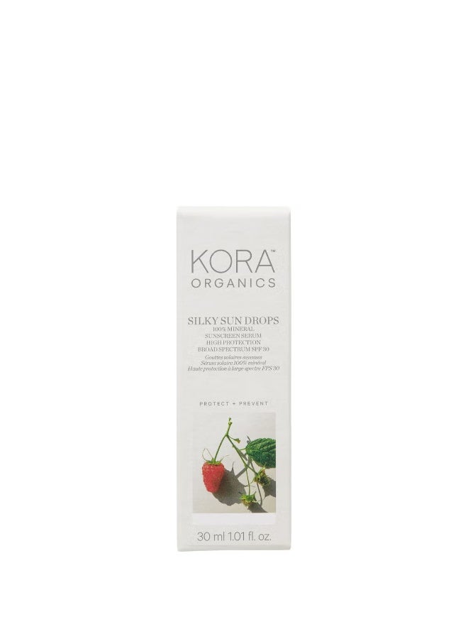 Kora Organics Silky Sun Drops 100% Mineral Sunscreen Serum 30ml - Image 2