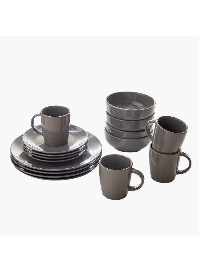 Home Box طقم عشاء رمادي مكون من 16 قطعة لخدمة 4 أشخاص - Image 4