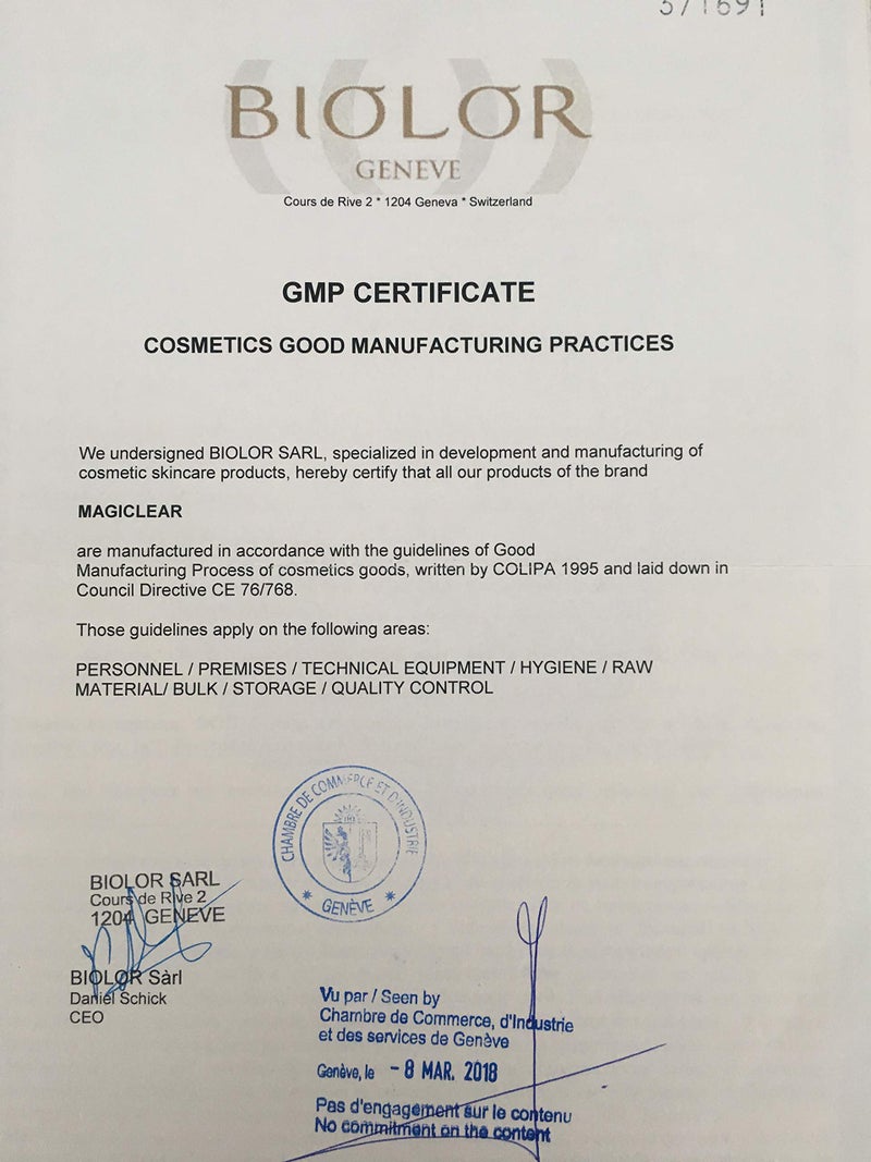 Magiclear Luxury Exfoliator and Cleanser - Dual Action Deep Face Wash, Oil-Free Daily Cleanser and Facial Scrub - Best Swiss Brand 100ml - Image 4