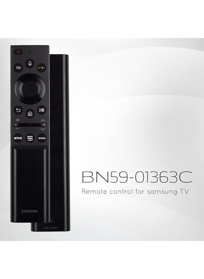 HuHa - Model BN59-01363C Replacement Remote Control for Samsung Smart TVs Compatible with Neo QLED, The Frame and Crystal UHD Series - Image 1