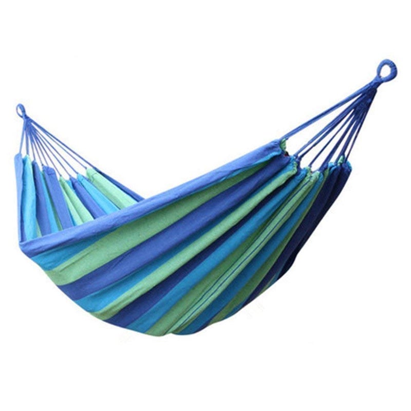BSBDA BSBDA Portable Outdoor Hammock Hang Bed Travel Camping Swing Canvas with Backpack  - Image 3
