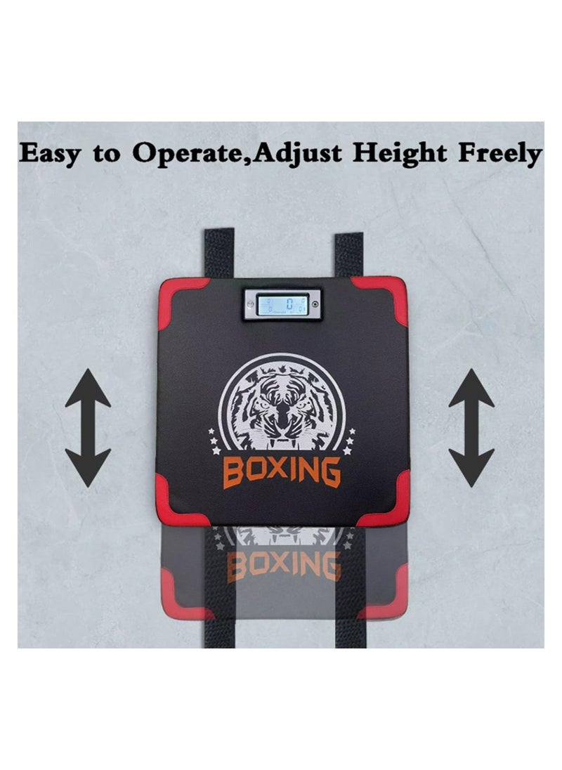 ماركة غير محددة Punch Force Tester, Boxing Strength Mat, Wall Mounted Boxing Mat Used for Training Boxing, Indoor and Outdoor Boxing Strength Tester, Adjustable Height, Displaying Boxing Strength/Frequency  - Image 4