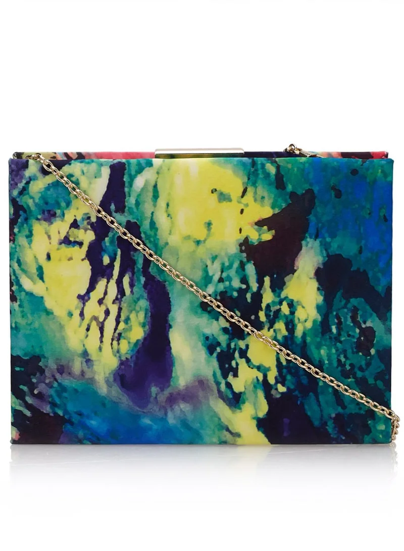 Ginger Printed Clutch