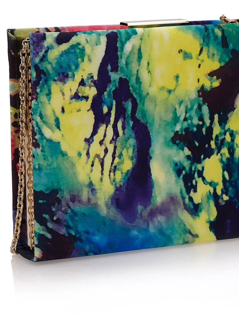 Ginger Printed Clutch
