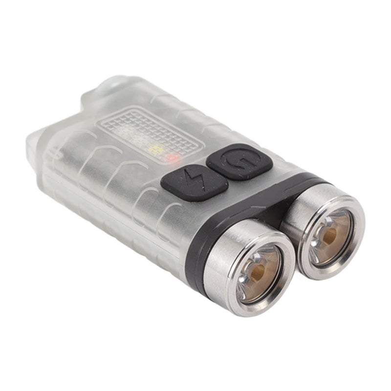 مصباح يد صغير مقاوم للماء يعاد شحنه عبر منفذ USB، أبيض اللون للتخييم والمشي لمسافات طويلة والأنشطة الخارجية. - Image 4
