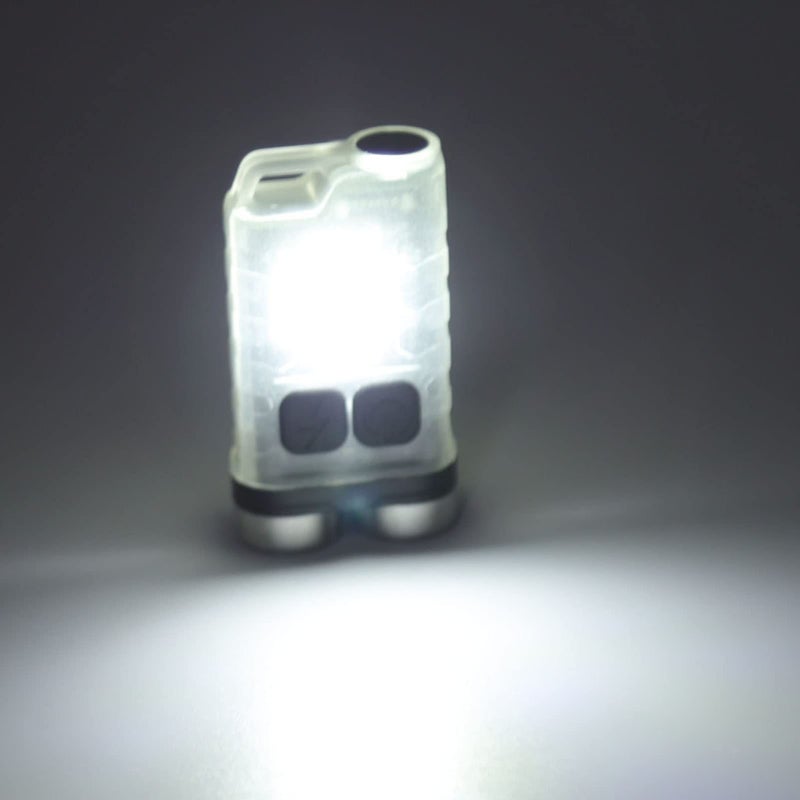 مصباح يد صغير مقاوم للماء يعاد شحنه عبر منفذ USB، أبيض اللون للتخييم والمشي لمسافات طويلة والأنشطة الخارجية. - Image 5