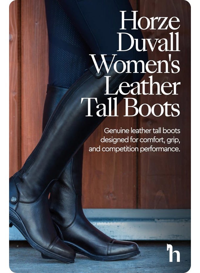 horze Duvall Women's Tall Boots EU 42 Regular Black - Image 4