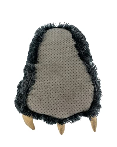 Lazy One Animal Paw Slippers for Kids and Adults, Fun Costume for Kids, Cozy Furry Slippers, Bear, Monster, Panther (Black, Large) - Image 4