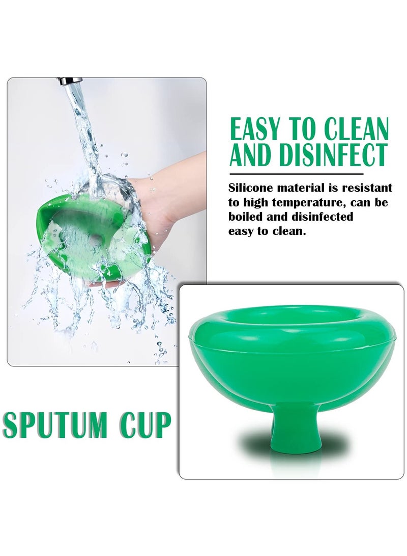 SYOSI Silicone Chest Percussion Cup - Chest Physical Therapy Aids(CPT), Helps to Break up Mucus by Percussion and Postural Drainage, Professional Palm Sputum Remover - Image 3