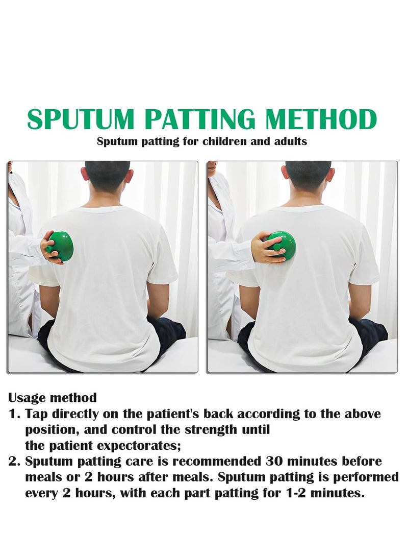 SYOSI Silicone Chest Percussion Cup - Chest Physical Therapy Aids(CPT), Helps to Break up Mucus by Percussion and Postural Drainage, Professional Palm Sputum Remover - Image 4