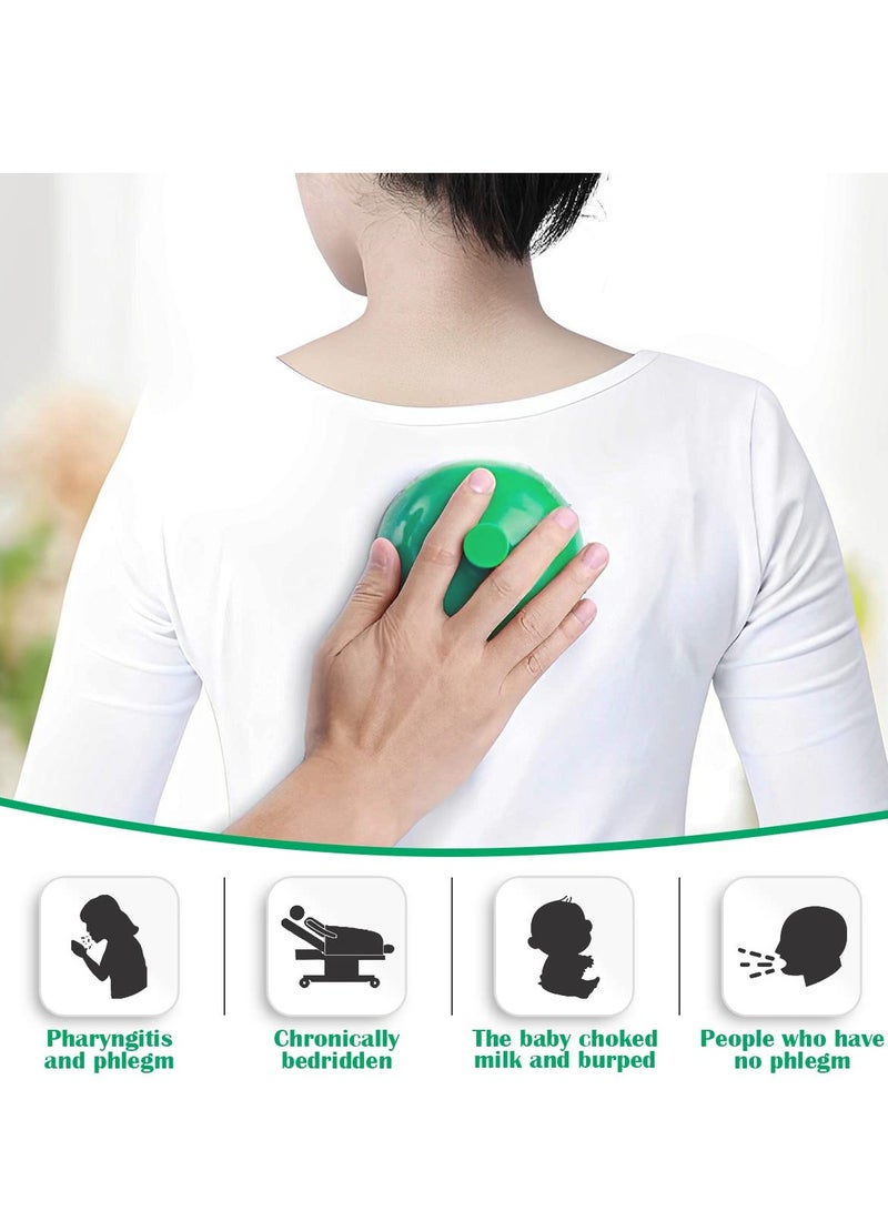 SYOSI Silicone Chest Percussion Cup - Chest Physical Therapy Aids(CPT), Helps to Break up Mucus by Percussion and Postural Drainage, Professional Palm Sputum Remover - Image 5
