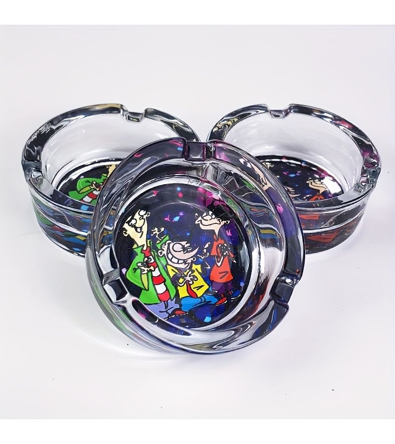 Modern Cartoon Cigarette 85Mm Round Ashtray Perfect Home Decor Gift - Image 2
