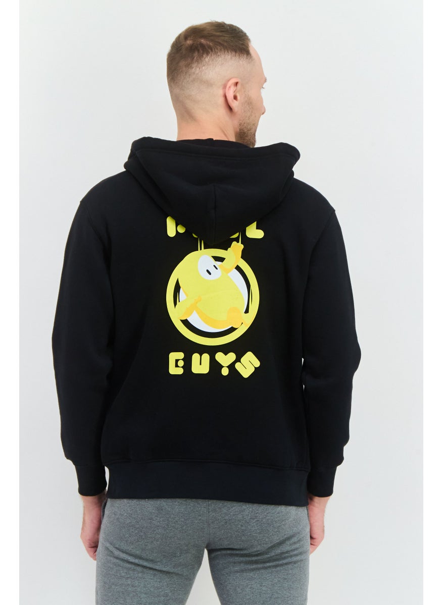 Champion Champion x Fall Guys Men Sportswear Fit Long Sleeve Full Zip Outdoor Sweatshirts, Black  - Image 3