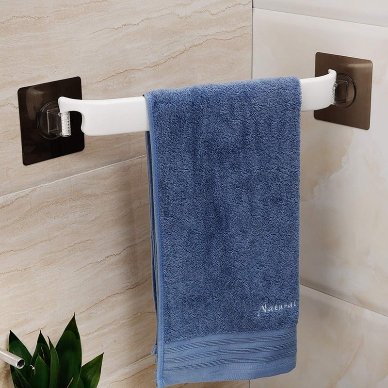 HOKIPO HOKIPO Plastic Magic Sticker Series Self Adhesive Kitchen Napkin Towel Holder (White)  - Image 3
