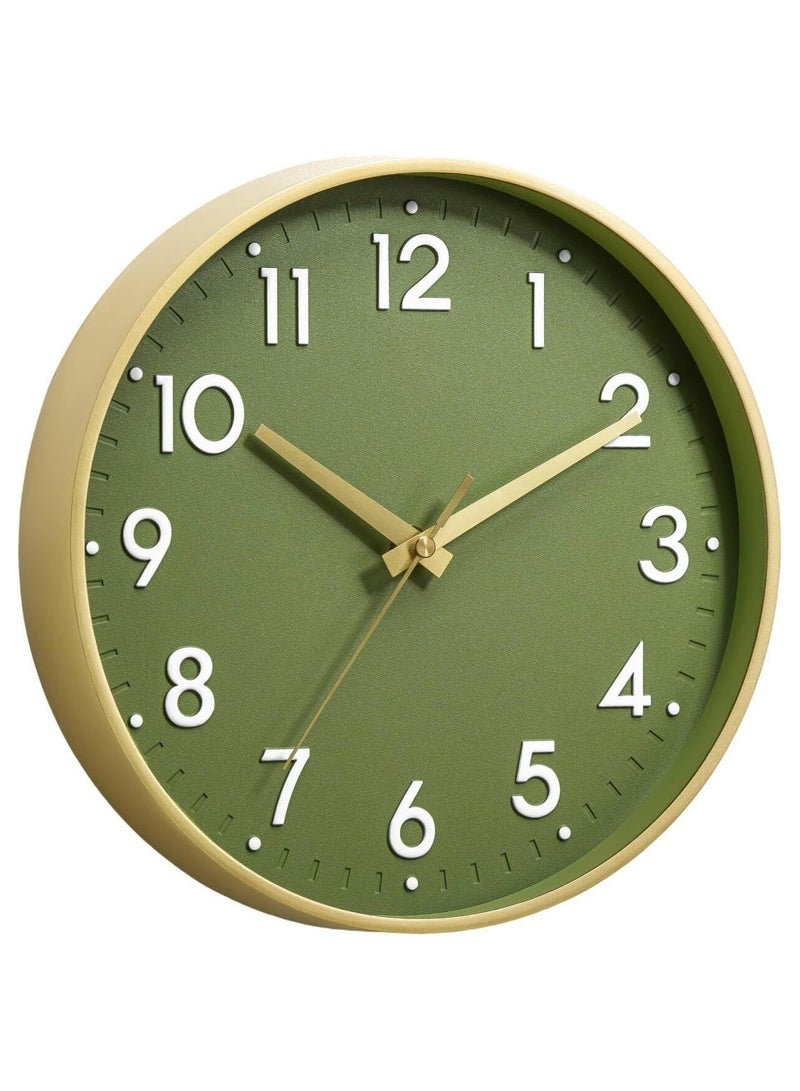 YelaJoy Modern Silent Wall Clock 8 Inch, Battery Operated Non-Ticking Analog Clock with Minimalist Design for Kitchen, Bedroom, Office, Home  - Image 1