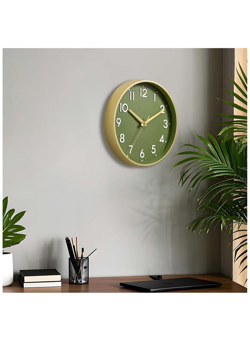 YelaJoy Modern Silent Wall Clock 8 Inch, Battery Operated Non-Ticking Analog Clock with Minimalist Design for Kitchen, Bedroom, Office, Home  - Image 2