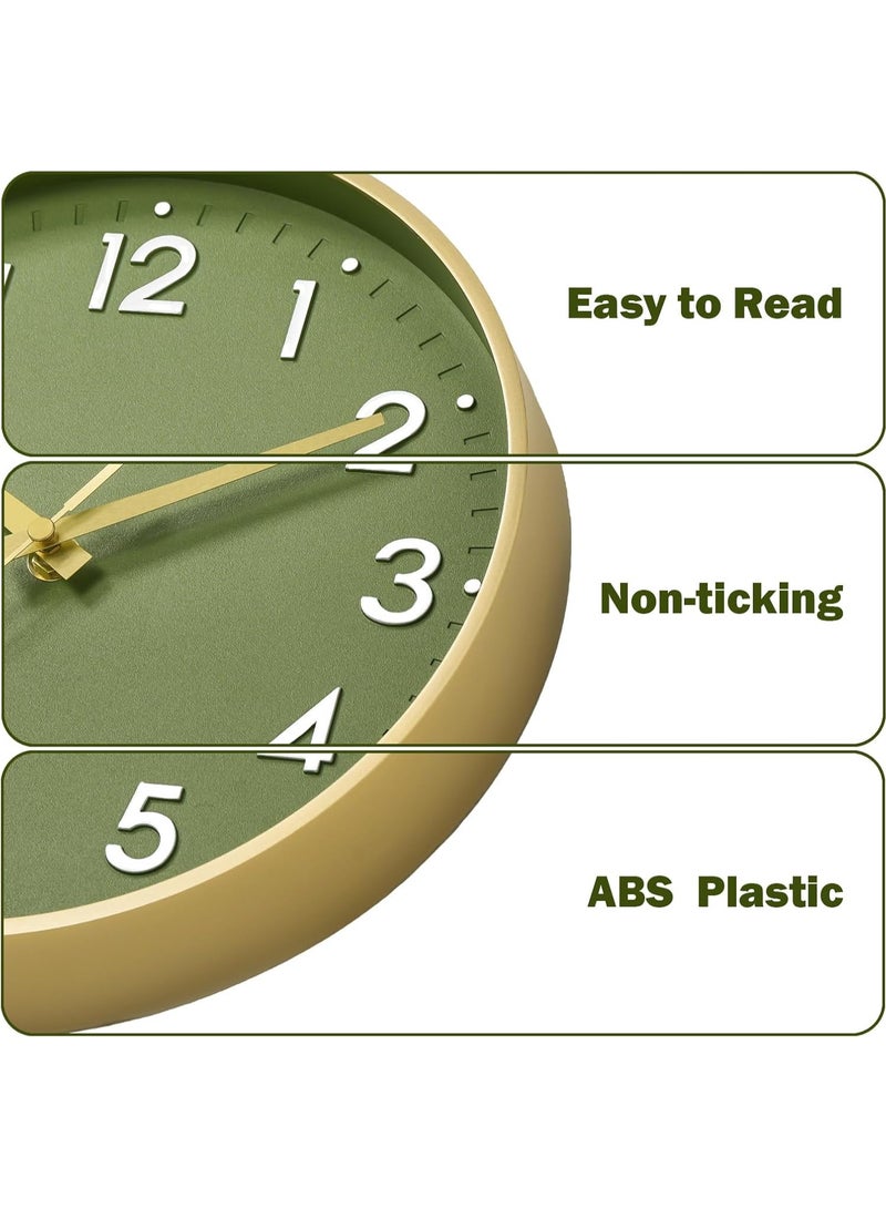 YelaJoy Modern Silent Wall Clock 8 Inch, Battery Operated Non-Ticking Analog Clock with Minimalist Design for Kitchen, Bedroom, Office, Home  - Image 4