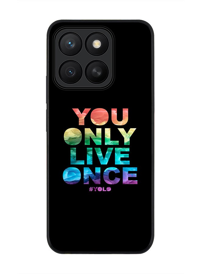 Stylizedd For Honor X8c Case,Slim fit Camera Protection, Shockproof Thin Phone cover  - YOLO
