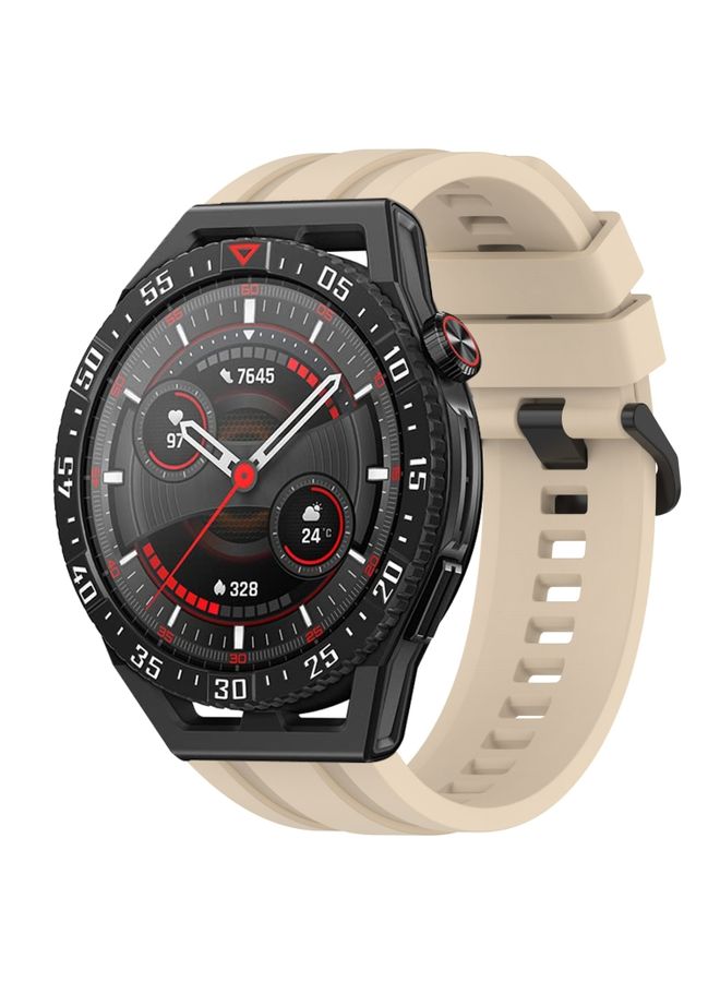 Replacement Strap For Huawei Watch GT3 SE Long & Short Sports Solid Color Silicone Watch Band Set Khaki