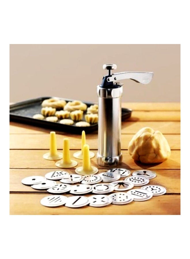 NIBEMINENT Alloy Cake Decorating Tool Silver 22x5.7x15.5cm - Image 3