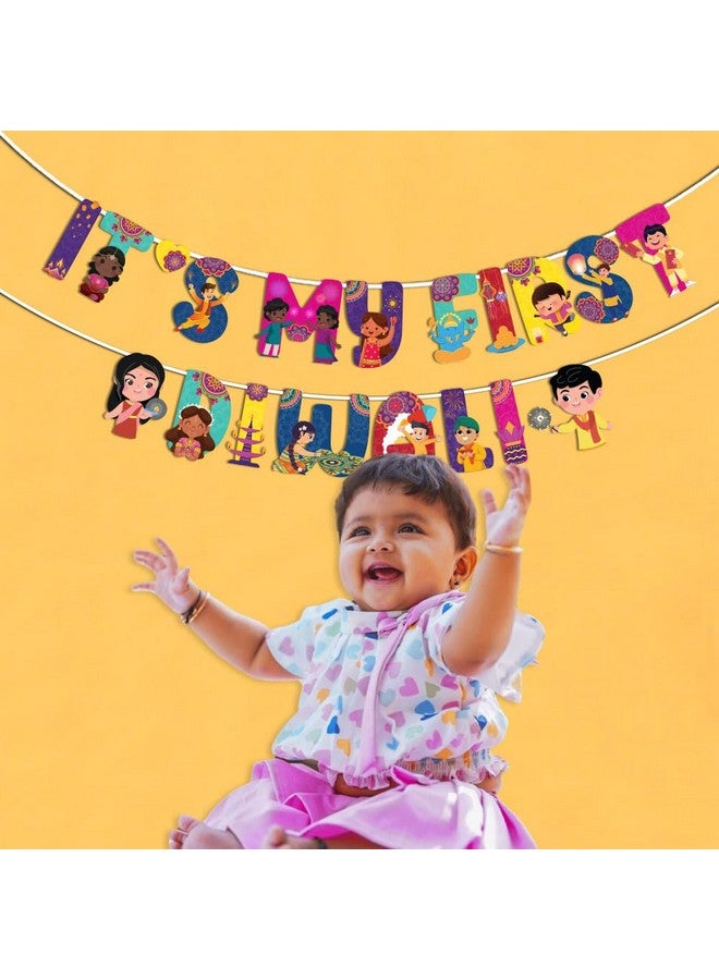 Festiko® My First Diwali Banner Decorations, Happy Diwali Decoration Items - Image 5