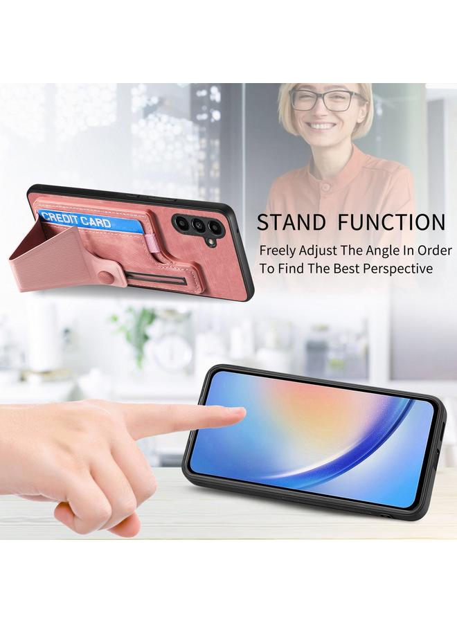 اس-توب جراب لهاتف Samsung Galaxy A34 5G II مع حامل منزلق على شكل حرف K وفتحة للبطاقات - Image 5