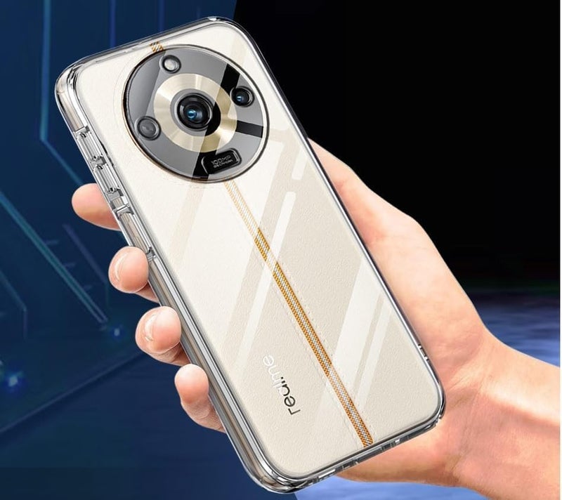 Nishtech غطاء خلفي شفاف هجين ناعم رفيع مضاد للغبار مع حماية الكاميرا لهاتف Realme 11 Pro و Realme 11 Pro Plus - Image 2