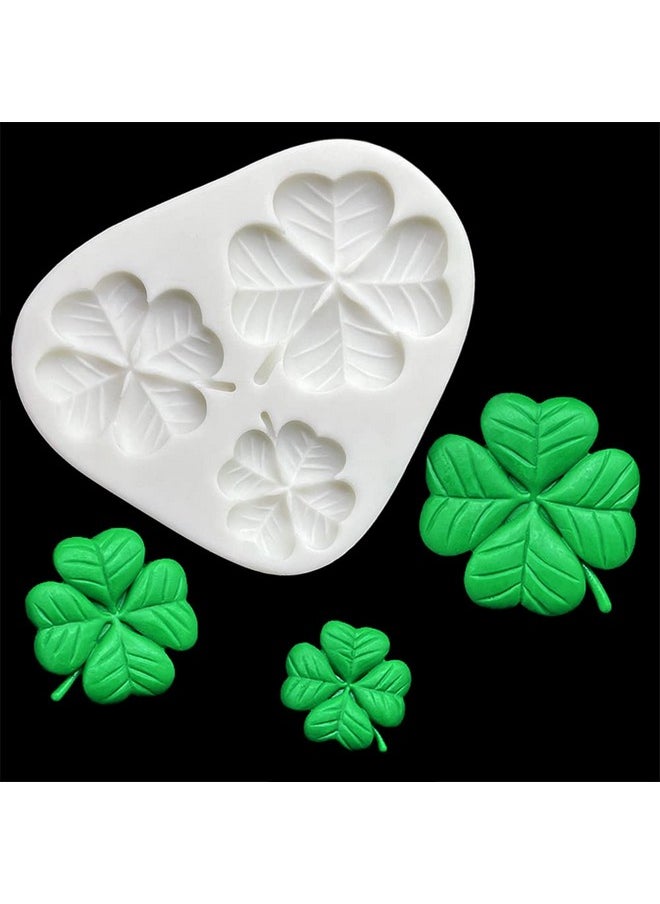 metulip Silicone Four Leaf Clover Molds Soft Polymer Clay Molds Lucky Clover Shape Fondant Chocolate Molds Silicone Cake Mold For Sugarcraft Candy Cake Decoration Diy Resin Casting Diy Mould  - Image 1